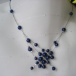 142 L Tm. modr perly s trubikami
